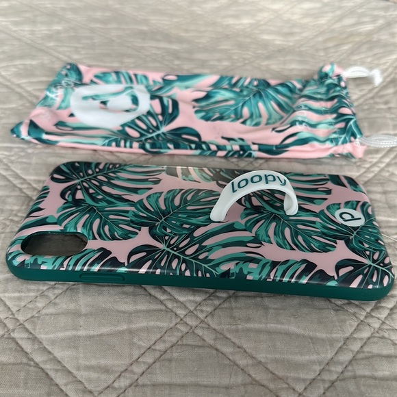 Loopy IPhone Xs Max phone case like new pink monstera 6.5" screen - original - Picture 4 of 6